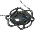 Classic Double Serpent pendant with spectrolite