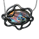 Classic Double Serpent pendant with spectrolite