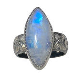 Marquis Moonstone Ring Size 5.5
