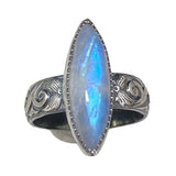 Marquis Moonstone Ring Size 9