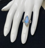 Marquis Moonstone Ring Size 5.5