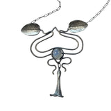 Nouveau Datura Whiplash Pendant blue moonstone