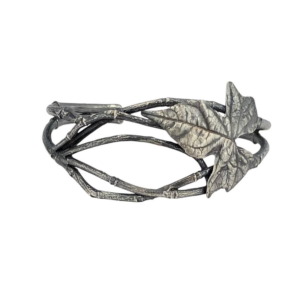 Sterling Ivy and branch cuff