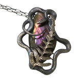 Purple Labradorite and Serpent Pendant