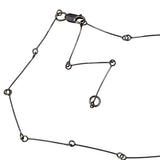 One of a Kind Winged Serpent Pendant with handmade chain in Sterling Silver