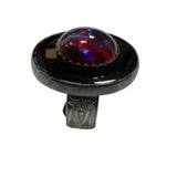 Size 6.5 Black Onyx and Dragon's Breath Ring