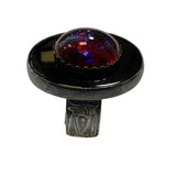 Size 6.5 Black Onyx and Dragon's Breath Ring
