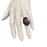 Size 6.5 Black Onyx and Dragon's Breath Ring