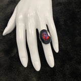 Size 6.5 Black Onyx and Dragon's Breath Ring