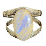 Belomorite Sterling Silver Power Cuff second view