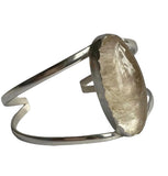 Golden Rutile Sterling Silver Cuff Bracelet Handmade Chase and Scout Jewelry Image Three
