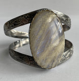 XL Belomorite Sterling Silver Power Cuff