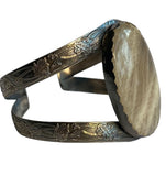 Belomorite Sterling Silver Power Cuff side view