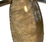 Golden Rutile Sterling Silver Cuff Bracelet Handmade In USA Chase and Scout Jewelry Image Five