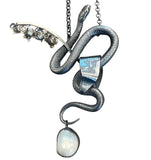 Serpent and Lily of the Valley 4 blossom necklace pendant Floradora Collection