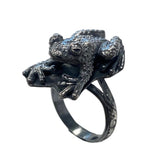 Sterling Silver Toad Familiar Ring Size 6