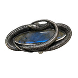 SIZE 8.5  Cobalt Blue Labradorite Serpent Ring