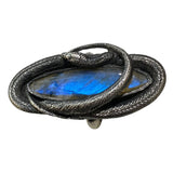 SIZE 8.5  Cobalt Blue Labradorite Serpent Ring