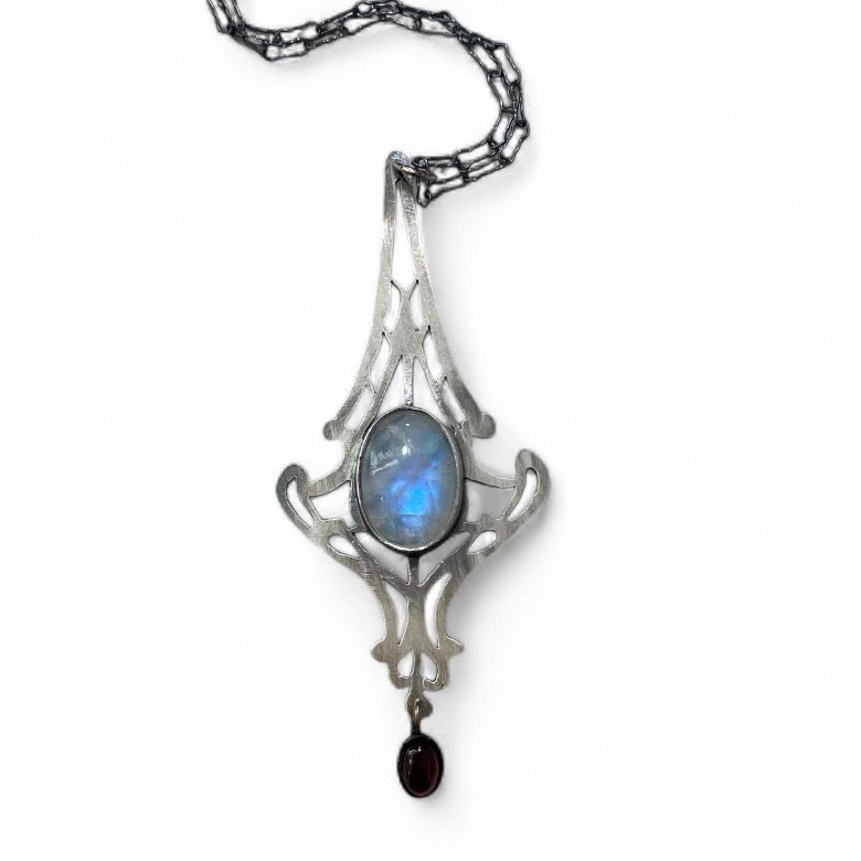 Delicate Art Nouveau Panel Pendant