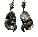 Large Botanical Monkshood Double Sided Pendant