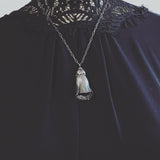 Sterling Silver Foxglove Blossom flower Luxury Goth talismans for hedge witches Image three