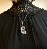 Large Botanical Monkshood Double Sided Pendant