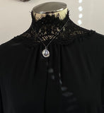 Single Sterling Silver Petal Necklace