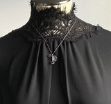 Petite Skullcap Blossom Pendant in Sterling Silver