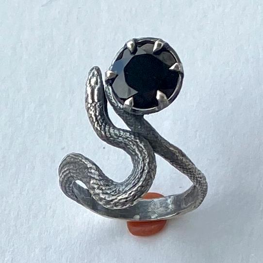 Black Onyx Serpent Familiar Ring – CHASE + SCOUT Jewelry Black Onyx Serpent Familiar Ring – CHASE + SCOUT Jewelry