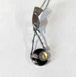 Dowsing Rod Necklace Drawing Down the Moon Sterling Jewelry for Witches and Luxury Goths Image four