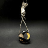Dowsing Rod Necklace Drawing Down the Moon Sterling Jewelry for Witches and Luxury Goths Image two