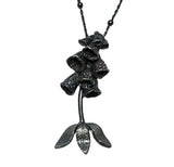 Mini Foxglove Charm Pendant Sterling Silver