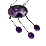 Art Nouveau Fringe Necklace with Trapiche Amethyst