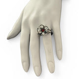 Swirling Sterling Silver Datura Ring pre-order