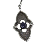 Gothic Window with 6mm Iolite stone Custom for Madison W Payment 2 of 2