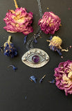 Watchful Eye Pendant Amethyst - Proceeds to benefit ACLU an Evil Eye for Modern Times