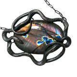 Classic Double Serpent pendant with spectrolite