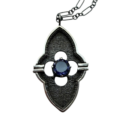 Gothic Window with 6mm Iolite stone Custom for Madison W Payment 2 of 2