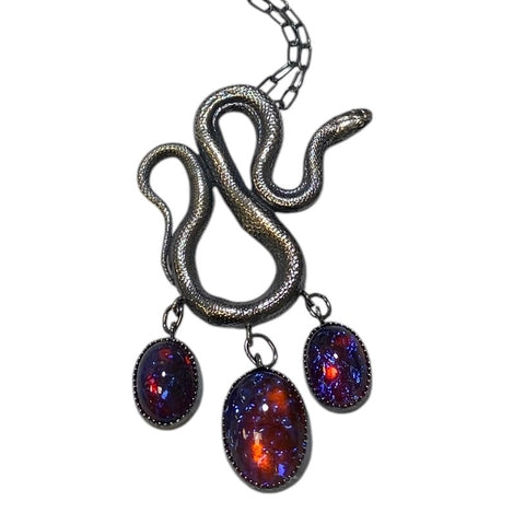 Lupercalia Serpent Pendant with Dragon’s Breath Droplets