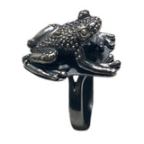 Toad familiar ring size 9 sterling