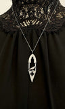 Detailed Gothic Crow at the Ancient Arch Pendant