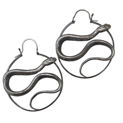 Custom for SM Swirling Serpent Hoop Earrings