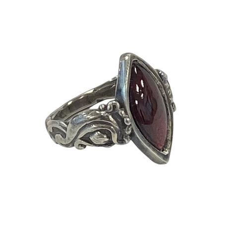 Marquis Garnet Ring SIZE 8 Ready to Ship