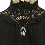 PRE ORDER- Ships by Christmas - Delicate Sterling Serpent and Fern Pendant