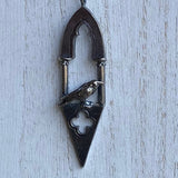 Gothic Crow at the Ancient Arch Pendant