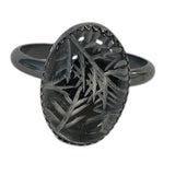 Frost Amulet Ring Hand Carved Rock Crystal Intaglio Size 8.5 style D