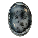 Cailleach's Lake Ring, Dendritic Opal and Sterling Size 8