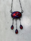 Art Nouveau Fringe Dragon's Breath Pendant