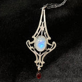 Delicate Art Nouveau Panel Pendant