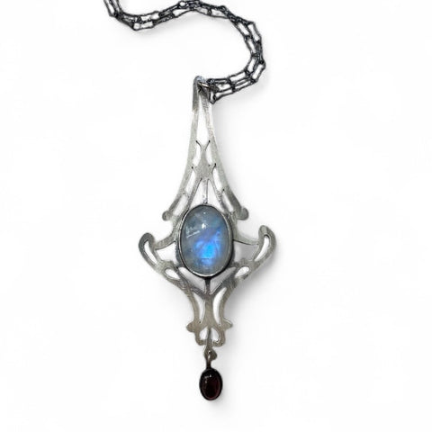Delicate Art Nouveau Panel Pendant